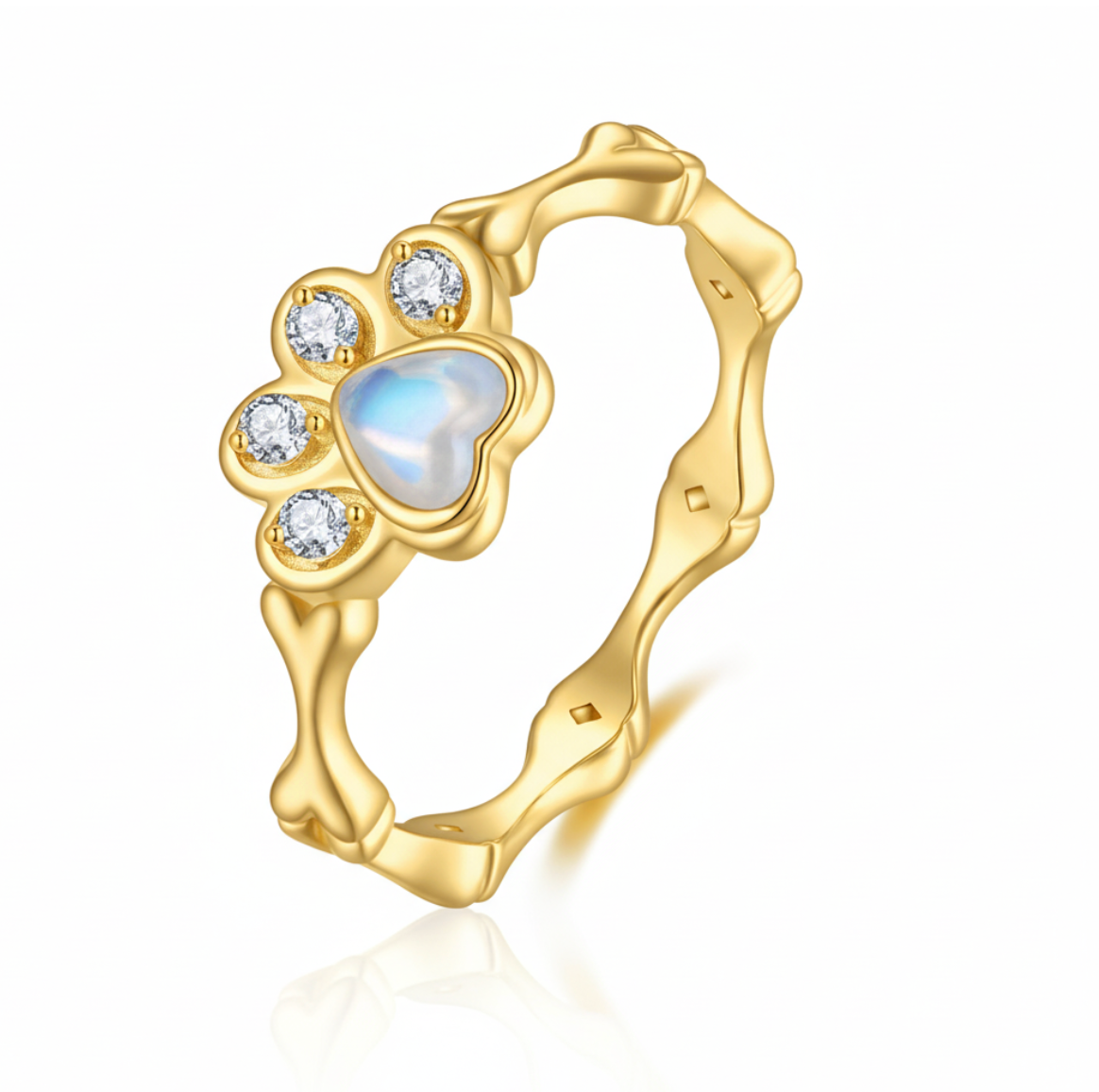 Opaline Paw Heirloom Ring