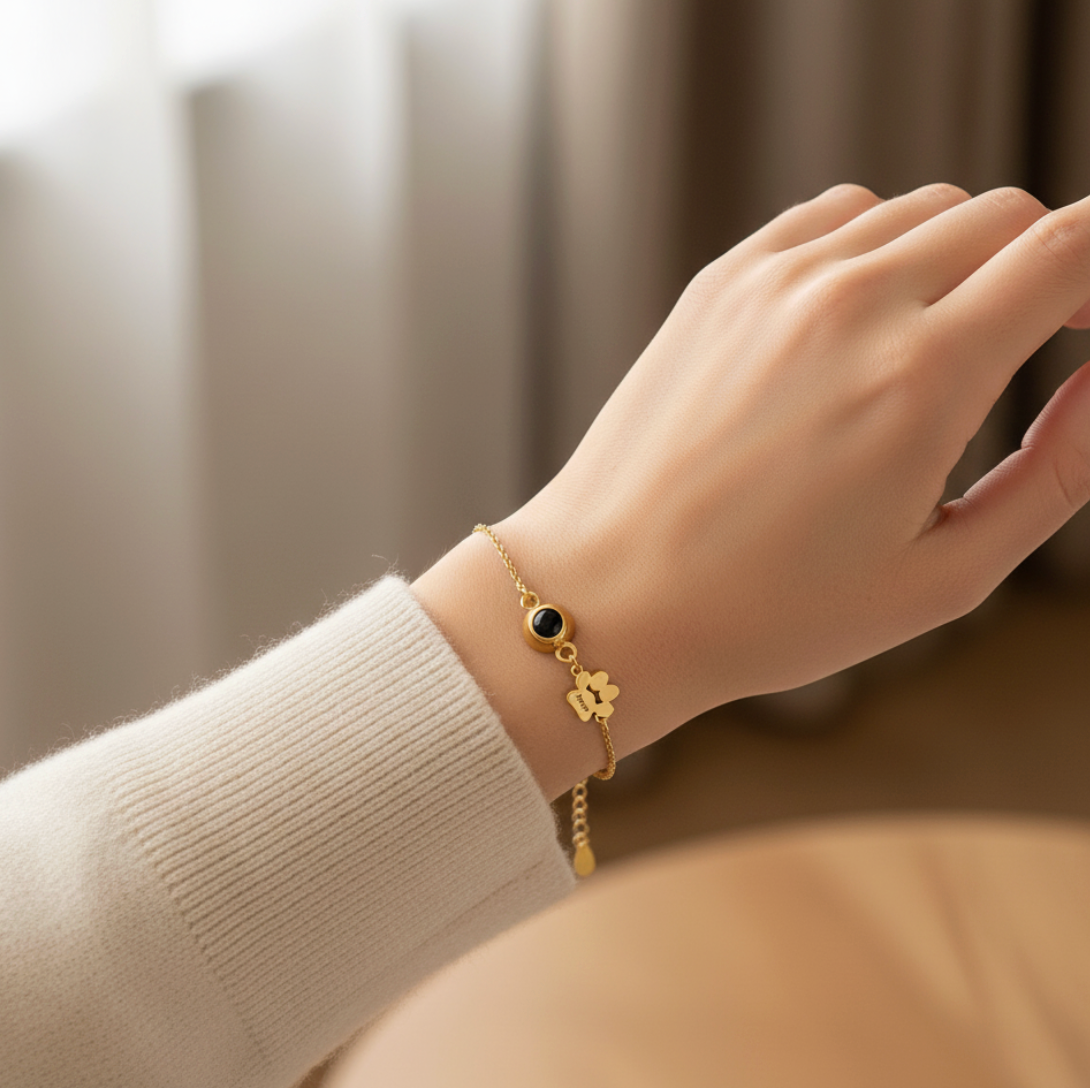 Paw & Photo Keepsake Bracelet