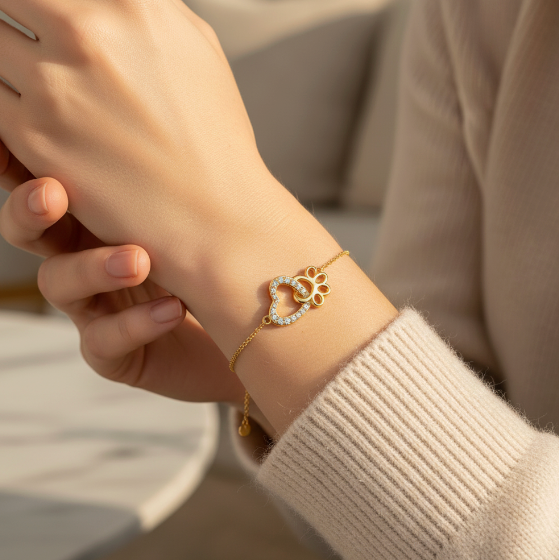 Heartbound Paws Bracelet
