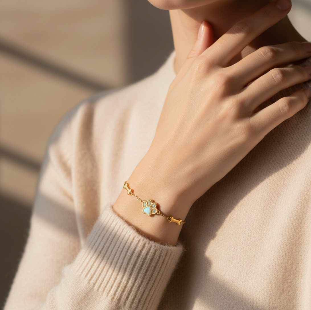 Moonstone Pupprint Bracelet