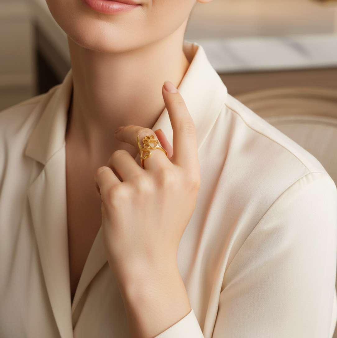 Paw of Love Signature Ring