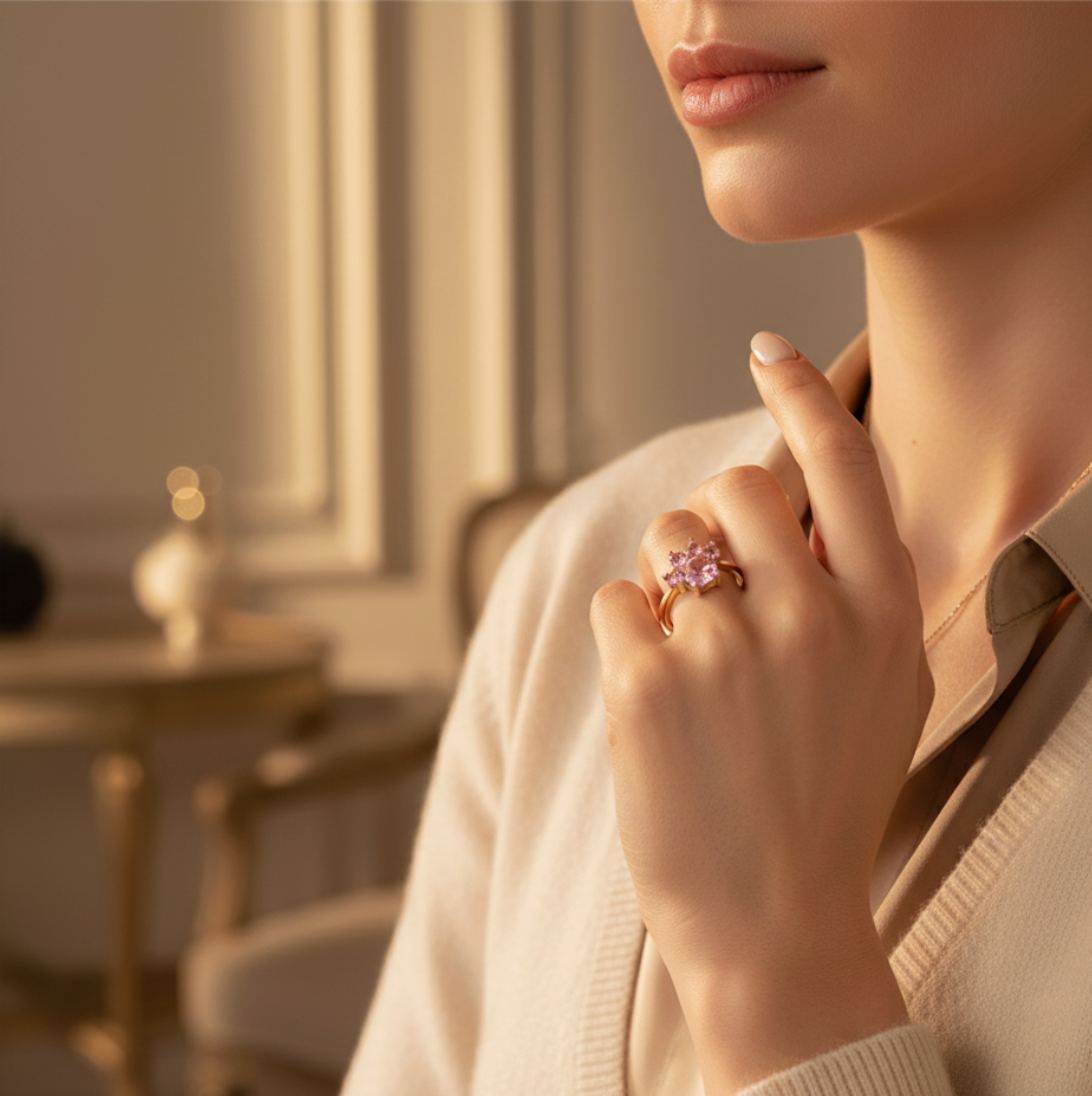 Pink Paw Royale Ring